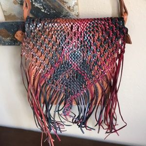 New authentic leather cross body purses handmade